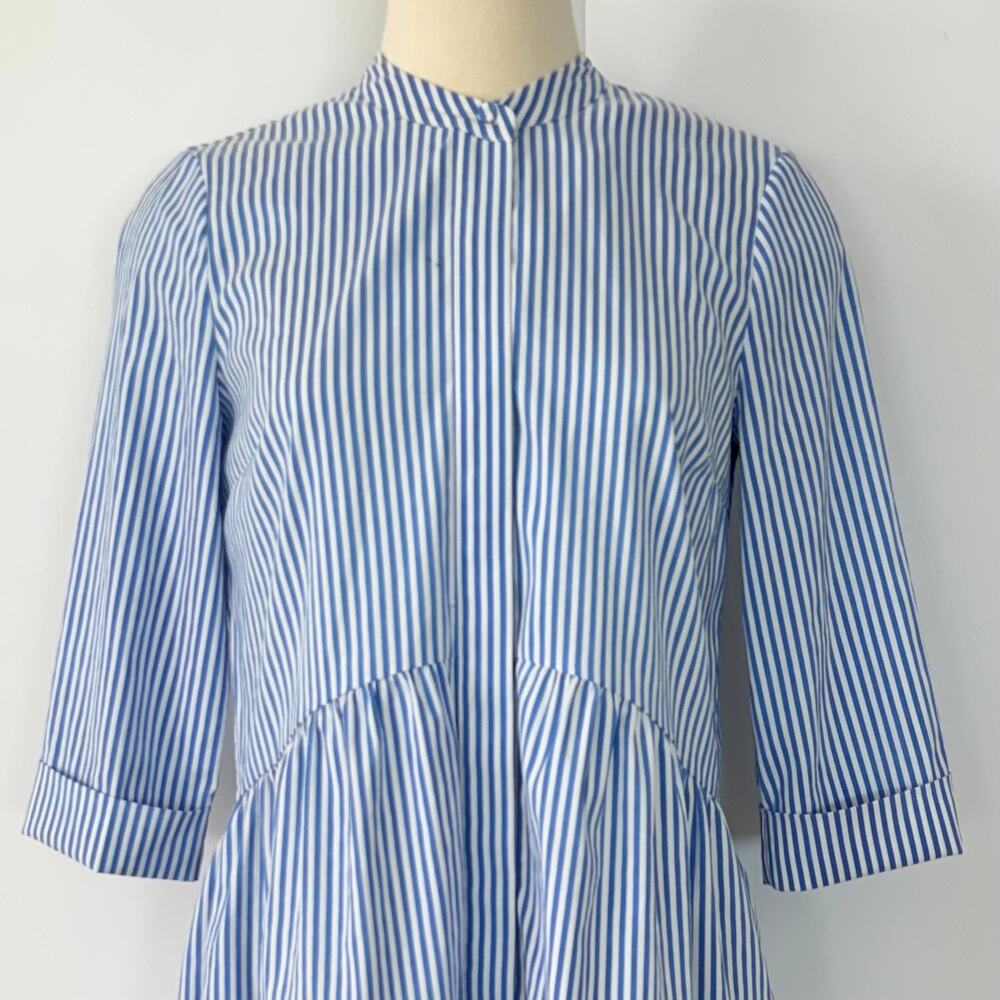 Tuckernuck Blue Stripe Royal Shirt Mini Dress XS Oversized - Picture 3 of 12